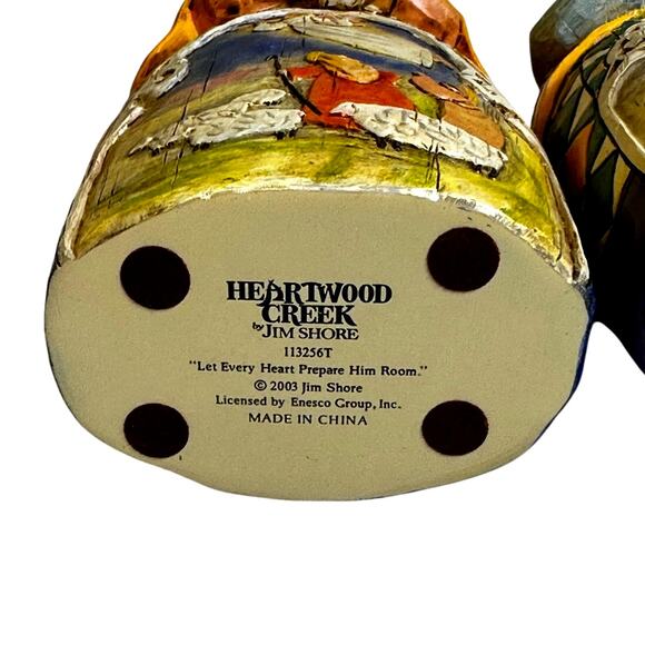 Jim Shore 2003 Let Every Heart Prepare Him Room 113256 'Three Wisemen' Figurines - Picture 13 of 15